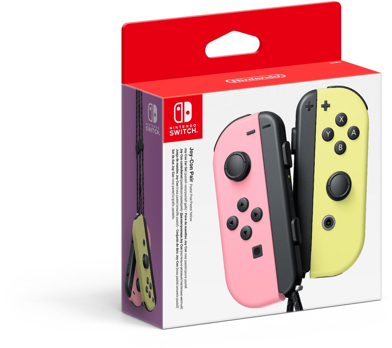 Image of 10011583 Joy-Con 2er Set Analog / Digital Gamepad Nintendo Switch, Nintendo Switch OLED kabellos (Pink, Gelb) (Pink, Gelb)