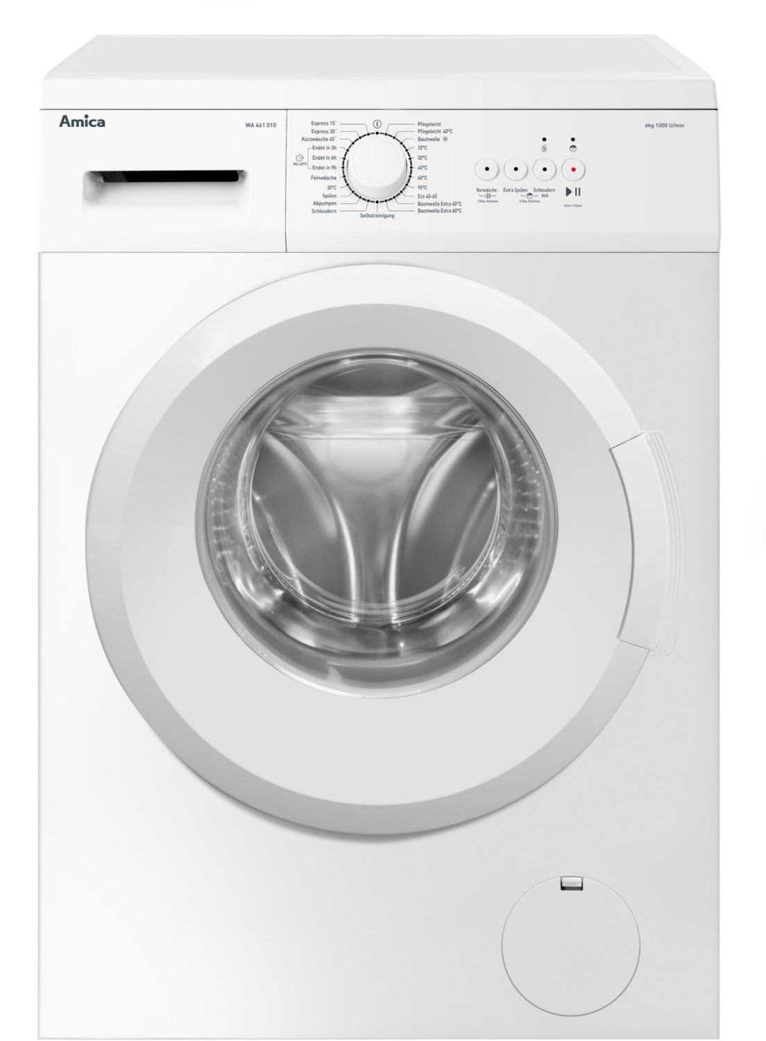 Image of WA 461 010 Stand-Waschmaschine-Frontlader weiß / E