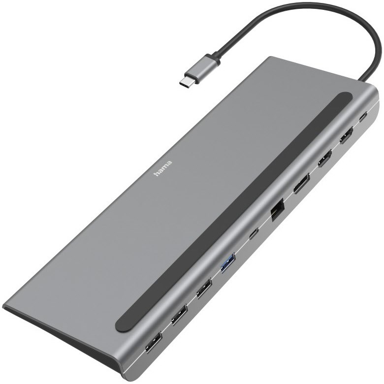 Image of 10 Port USB-C-Docking-Station grau