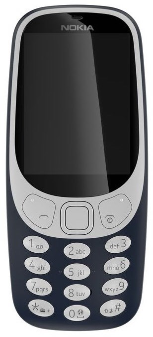 Image of 3310 (2017) Dual-SIM Tasten Handy dunkelblau