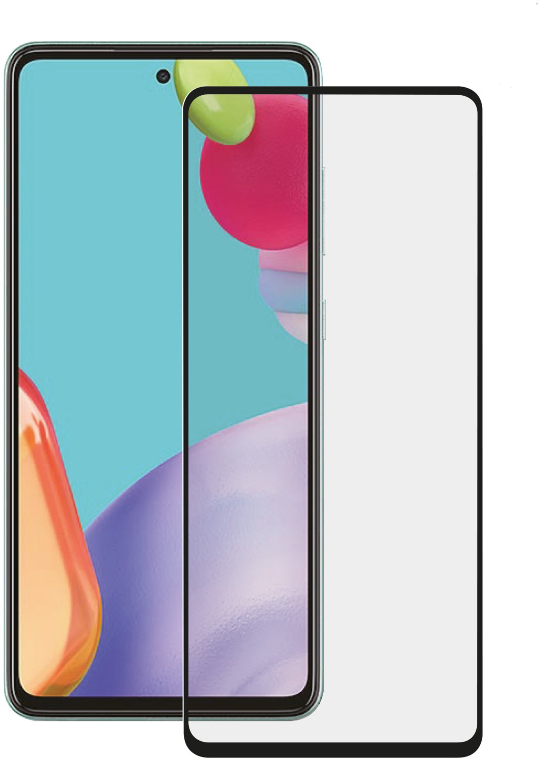Image of 2.5D Fullscreen Displayschutzglas für Galaxy A52 transparent