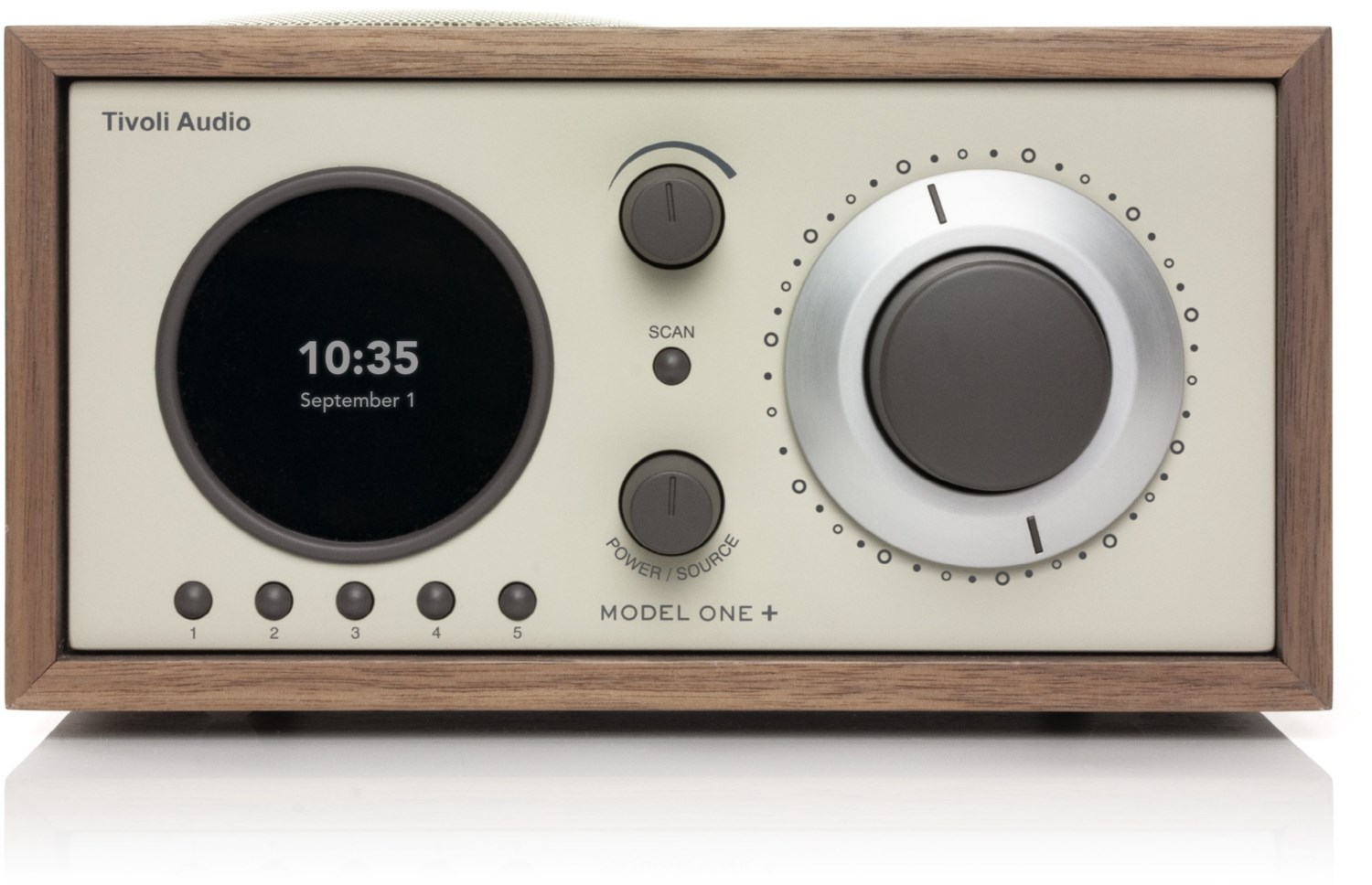 Image of Model One+ Heimradio walnuss/beige