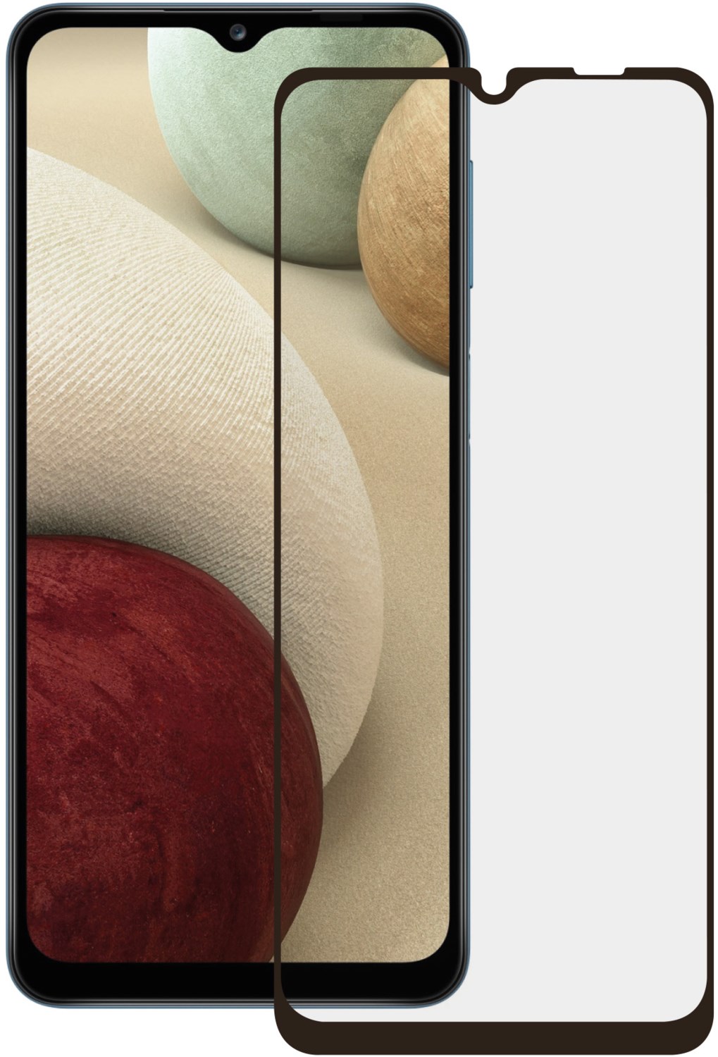 Image of 2.5D Fullscreen Displayschutzglas für Galaxy A12 transparent