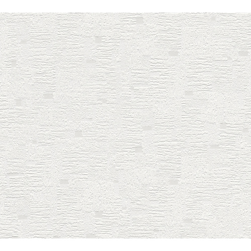 Image of A.S. Création Strukturprofiltapete, Uni, weiß, BxL: 53 x 1005 cm, strukturiert - weiss