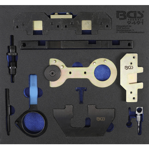 Image of BGS Technic Werkstattwagen-Einlage, Werkstattwageneinlage Motoreinstellwerkzeug-Satz , für BMW M40, M44, M50 - bunt