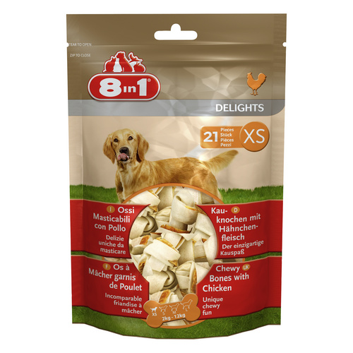 Image of 8IN1 Hunde-Kauknochen »Delights«, 268 g, Huhn