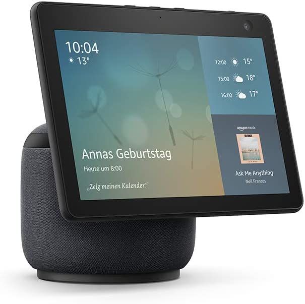 Image of Echo Show 10 (3. Generation) 25,6 cm (10.1 Zoll) mit Amazon Alexa Dual-Band (2,4 GHz/5 GHz) (Schwarz)