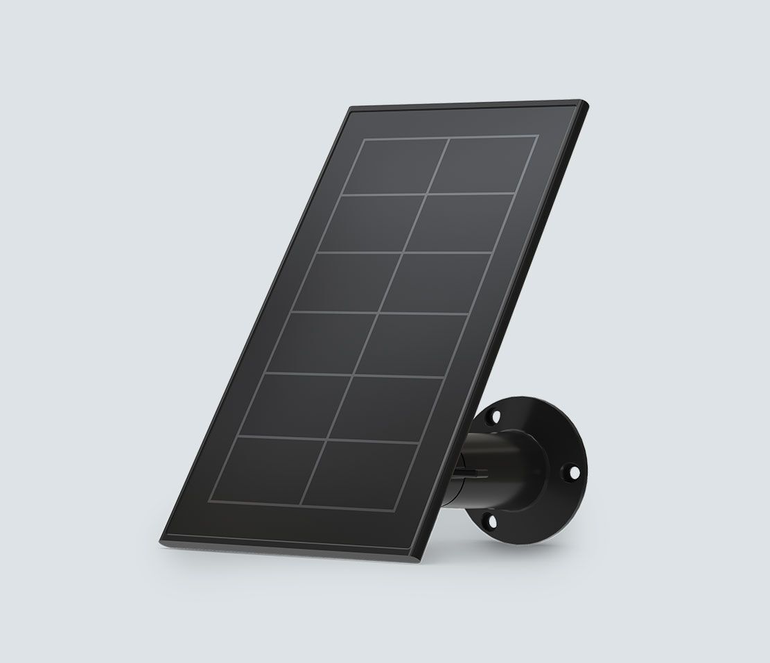 Image of Solarpanel Ladegerät mit magnetischem Ladekabel, schwarz (Schwarz)