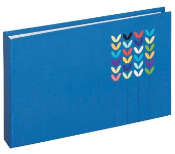 Image of 00002535 Mini-Einsteck-Album "Blossom" für 24 Fotos im Format 10x15cm (Blau)