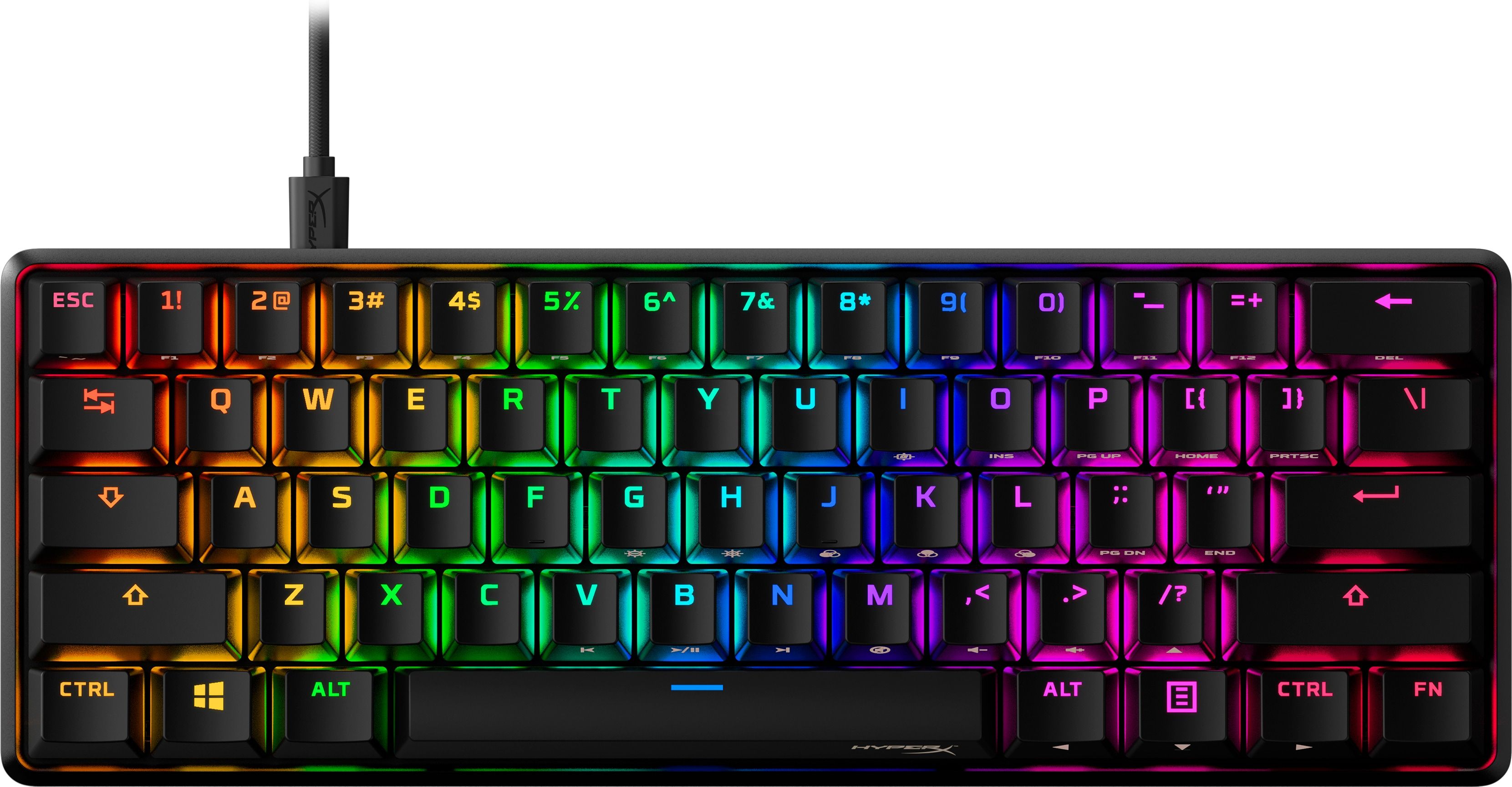 Image of HyperX Alloy Origins 60 RGB-LED Gaming Tastatur (Schwarz) (Schwarz) (Versandkostenfrei)