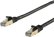 Image of 7m CAT6a Ethernet Cable - Black RJ45 Shielded Cable Snagless - patch cable - 7 m - black