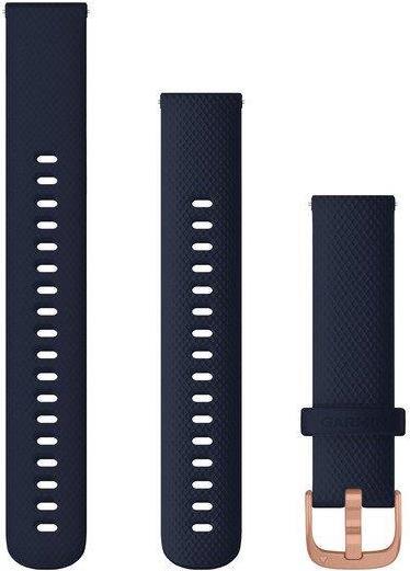 Image of Garmin Quick Release Band - Uhrarmband für Smartwatch - 110 - 195 mm - marineblau, Teile in Rotgold - für Legacy Hero Series Captain Marvel, Venu 2S, vívoactive 4S, vívomove 3S