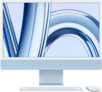 Image of Apple iMac Apple M M3 59,7 cm (23.5) 4480 x 2520 Pixel All-in-One-PC 8 GB 1 TB SSD macOS Sonoma Wi-Fi 6E (802.11ax) Blau (Z19K-GR15)