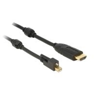 Image of DeLOCK - Video- / Audiokabel - DisplayPort / HDMI - 32 AWG - HDMI, 19-polig (M) - Mini DisplayPort (M) - 5,0m - (DisplayPort 1,2) - Schwarz (83732)
