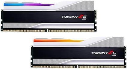 Image of G.Skill Trident Z5 RGB - DDR5 - Kit - 32GB: 2 x 16GB - DIMM 288-PIN - 6400 MHz / PC5-51200 - CL32 - non-ECC - metallisch silber (F5-6400J3239G16GX2-TZ5RS)