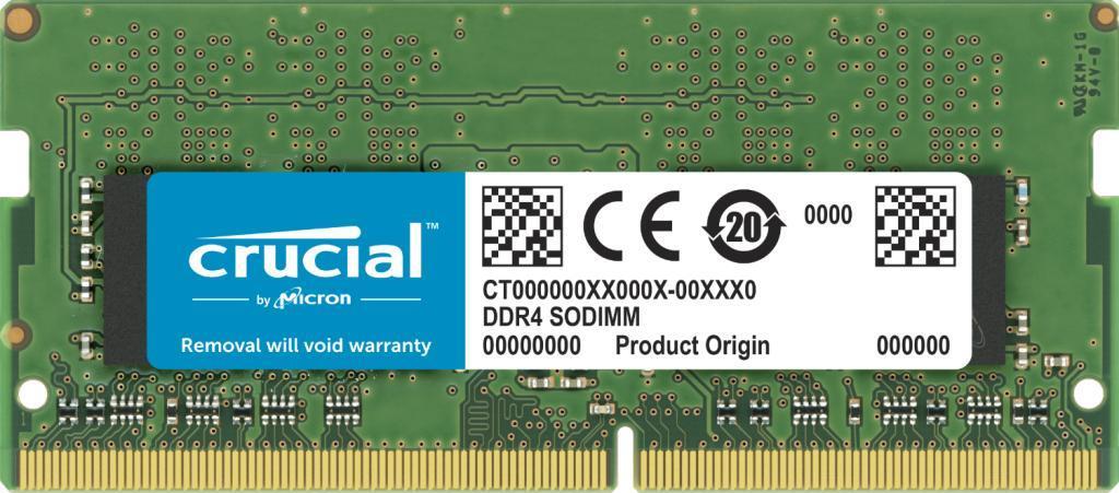 Image of Crucial - DDR4 - 32 GB - SO DIMM 260-PIN - 3200 MHz / PC4-25600 - CL22 - 1.2 V - ungepuffert - non-ECC (CT32G4SFD832A)