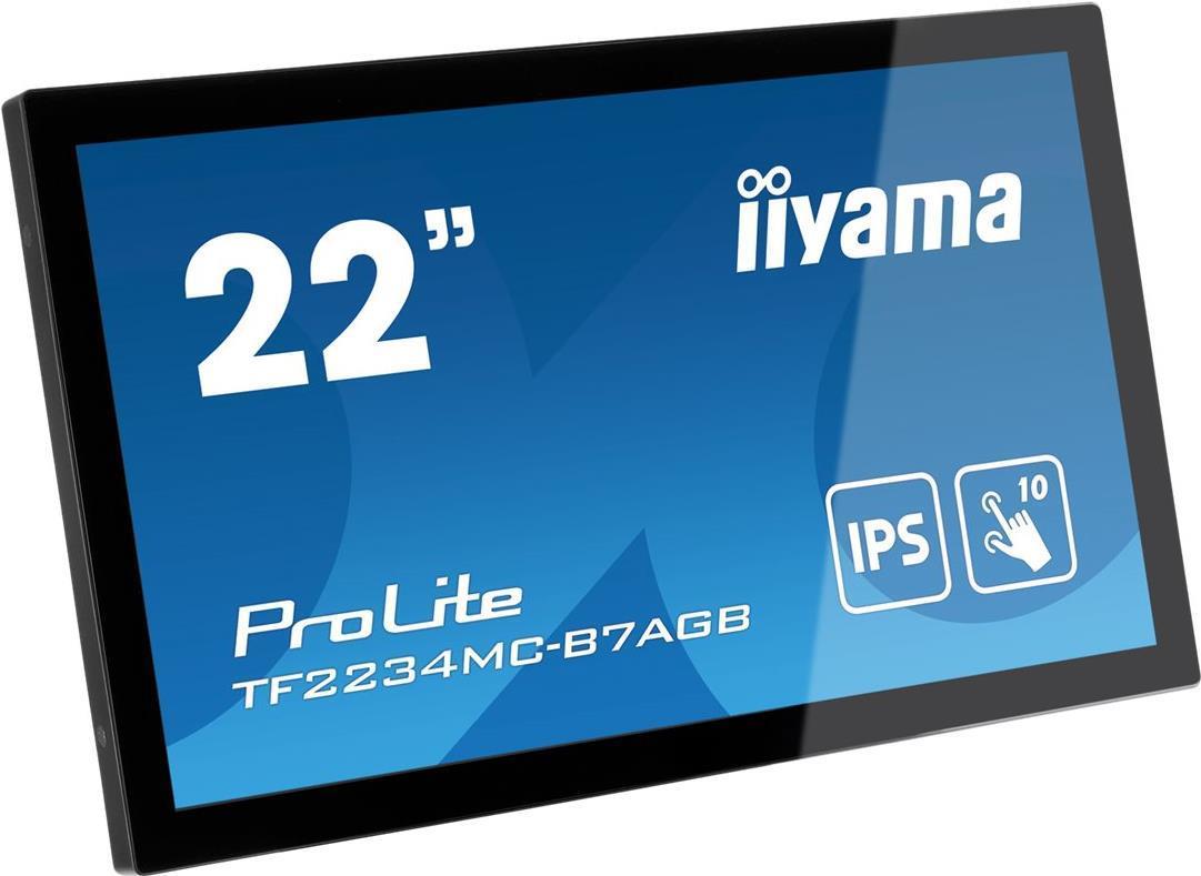 Image of iiyama ProLite TF2234MC-B7AGB - LED-Monitor - 55.9 cm (22) (21.5 sichtbar) - offener Rahmen - Touchscreen - 1920 x 1080 Full HD (1080p) @ 60 Hz - IPS - 350 cd/m² - 1000:1 - 8 ms - HDMI, VGA, DisplayPort - Schwarz - Sonderposten