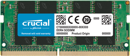 Image of Crucial 8GB DDR4 3200 MT/s SODIMM 260pin (CT8G4SFRA32A)