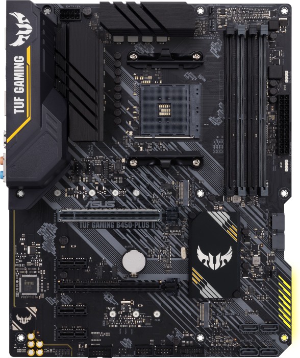 Image of ASUS TUF GAMING B450-PLUS II - Motherboard - ATX - Socket AM4 - AMD B450 Chipsatz - USB-C Gen2, USB 3.2 Gen 1, USB 3.2 Gen 2 - Gigabit LAN - Onboard-Grafik (CPU erforderlich) - HD Audio (8-Kanal)