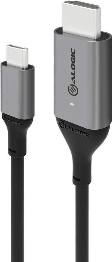 Image of ALOGIC Ultra - Video- / Audiokabel - USB-C männlich zu HDMI männlich - 2,0m - abgeschirmt - Space-grau - 4K Unterstützung (ULCHD02-SGR)