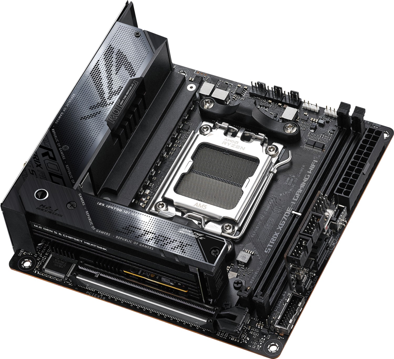 Image of Asus ROG Strix X670E-I Gaming WiFi - Motherboard - Mini-ITX - Socket AM5 - AMD X670 (90MB1B70-M0EAY0)