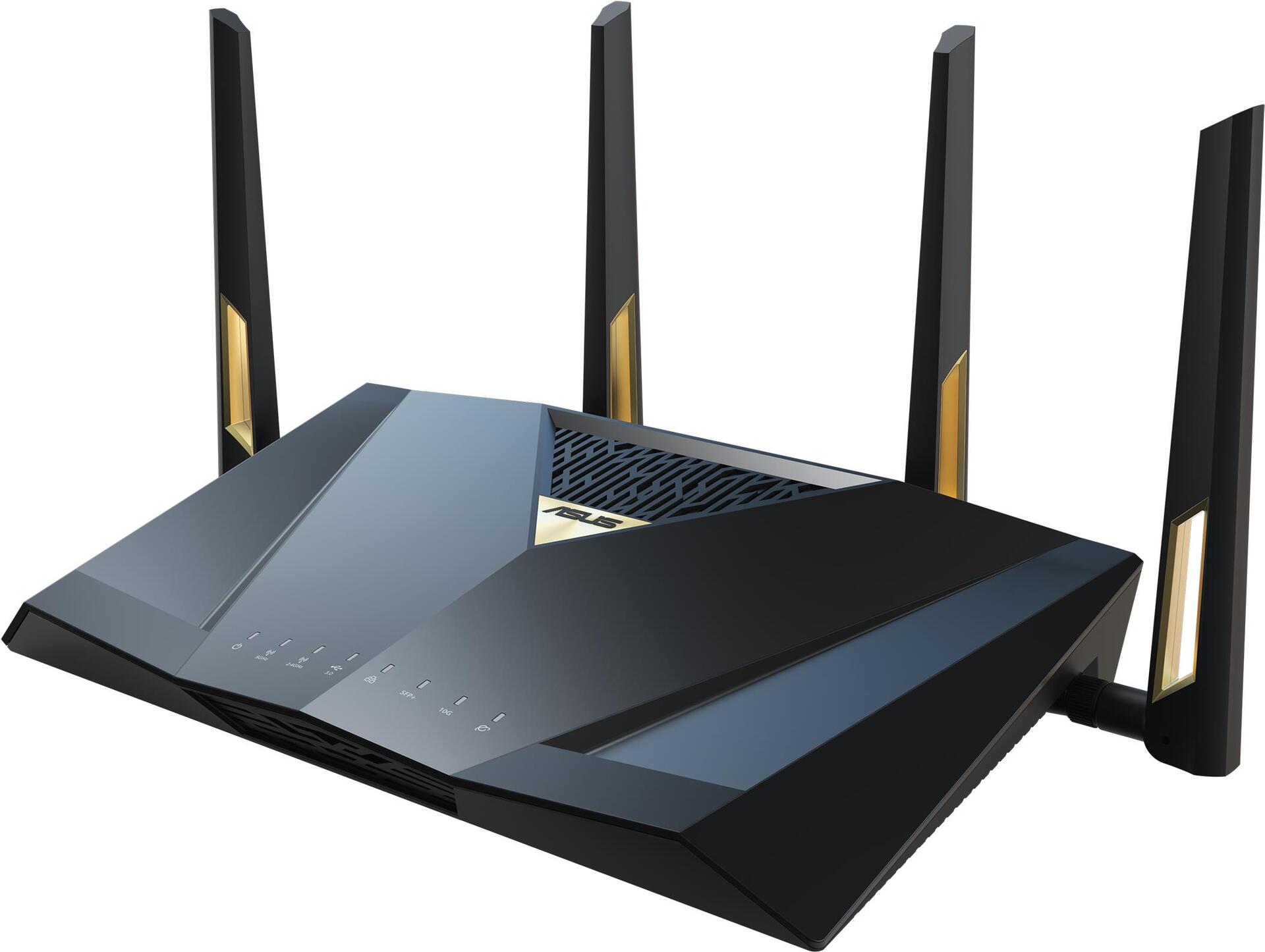 Image of ASUS RT-BE88U - Wireless Router - 9-Port-Switch - 1GbE, 2.5GbE - WAN-Ports: 3 - Wi-Fi 7 - Dual-Band (90IG08V0-MO3N0V)