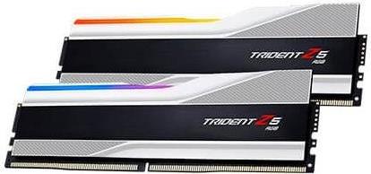 Image of G.Skill Trident Z5 RGB - DDR5 - Kit - 32GB: 2 x 16GB - DIMM 288-PIN - 7800 MHz / PC5-62400 - CL36 - non-ECC - metallisch silber (F5-7800J3646H16GX2-TZ5RS)