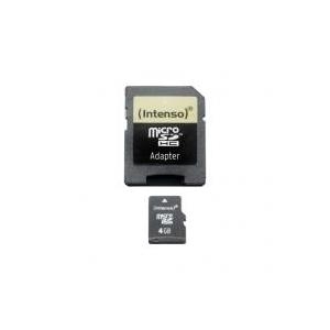 Image of Intenso - Flash-Speicherkarte (microSDHC/SD-Adapter inbegriffen) - 4GB - microSDHC (3403450)