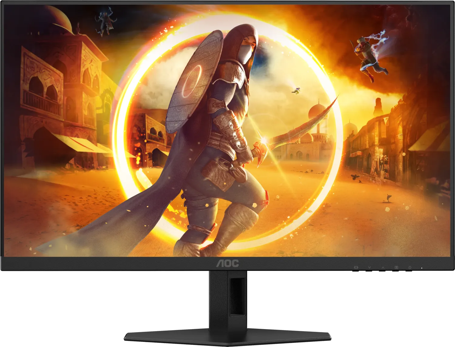 Image of AOC Gaming 24G4XE - G4 Series - LED-Monitor - Gaming - 61 cm (24) (23.8 sichtbar) - 1920 x 1080 Full HD (1080p) @ 180 Hz - Fast IPS - 300 cd/m² - 1000:1 - HDR10 - 0.5 ms - 2xHDMI, DisplayPort - Lautsprecher - Schwarz (24G4XE)