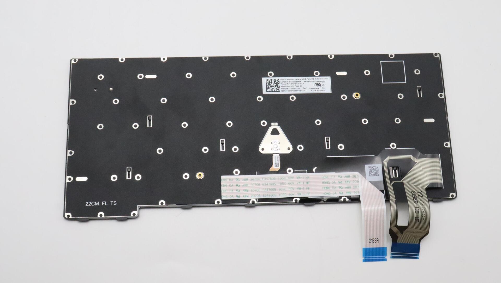 Image of Lenovo Transimage - Ersatztastatur Notebook - hinterleuchtet - Englisch - Europa - Schwarz - für ThinkPad L14 Gen 3, P14s Gen 3, T14 Gen 3 (5N21D68259)