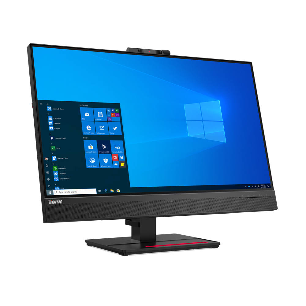 Image of Lenovo ThinkVision T27hv-20 - LED-Monitor - 68.6 cm (27) (27 sichtbar) - 2560 x 1440 QHD @ 60 Hz - IPS - 350 cd/m² - 1000:1 - 4 ms - HDMI, DisplayPort, USB-C - Lautsprecher - Raven Black [Energieklasse G]