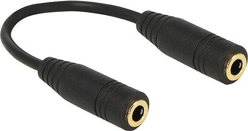 Image of DeLOCK - Audio-Invertieradapter - 4-poliger Mini-Stecker (W) bis 4-poliger Mini-Stecker (W) - 13cm - Schwarz (65896)