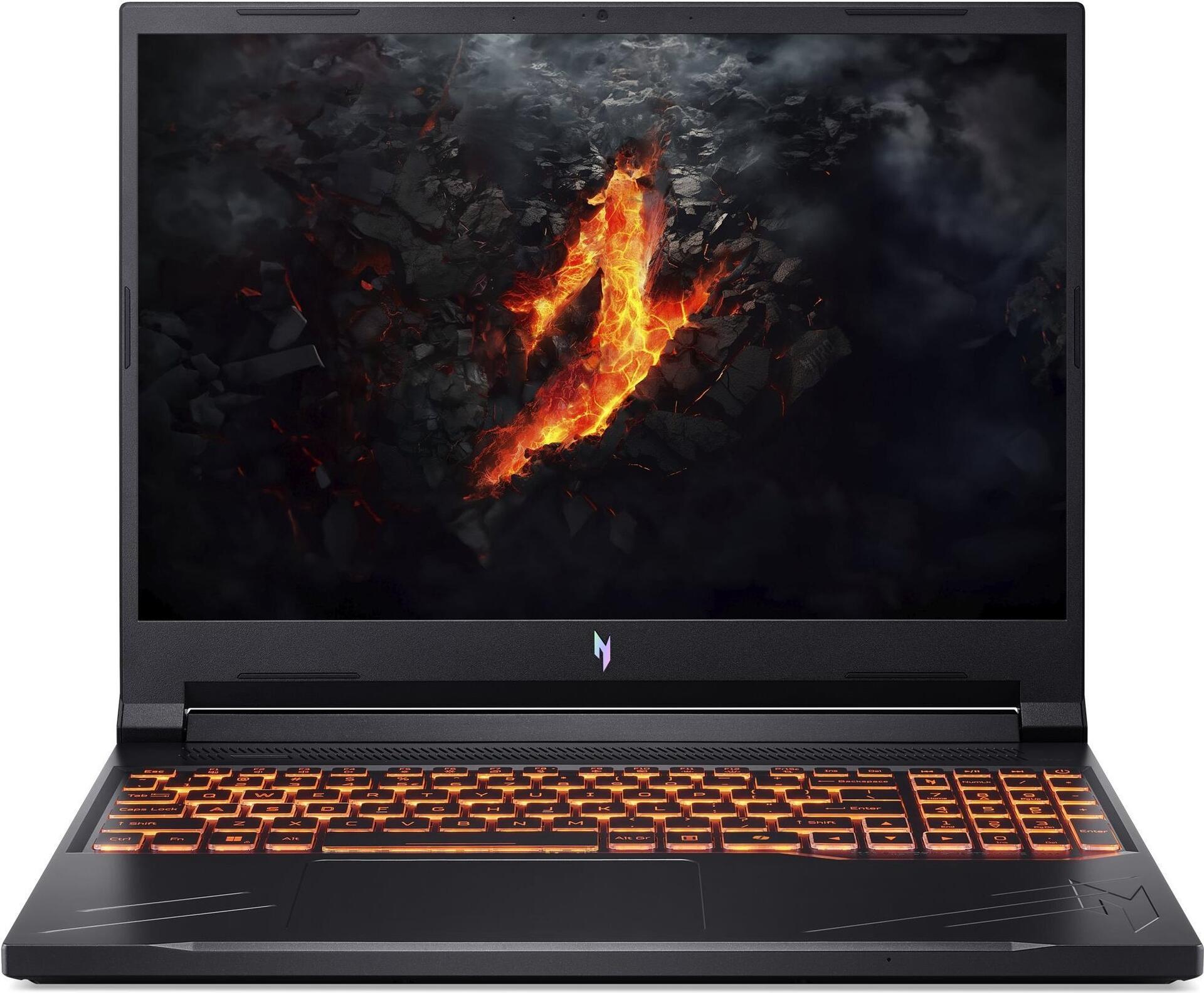 Image of Acer Nitro V 16 ANV16-41 - AMD Ryzen 5 8645HS / 4.3 GHz - Win 11 Home - GeForce RTX 4060 - 16 GB RAM - 1.024 TB SSD NVMe - 40.6 cm (16) 1920 x 1200 @ 165 Hz - Wi-Fi 6E - Obsidian Black - kbd: Deutsch (NH.QP0EG.008)