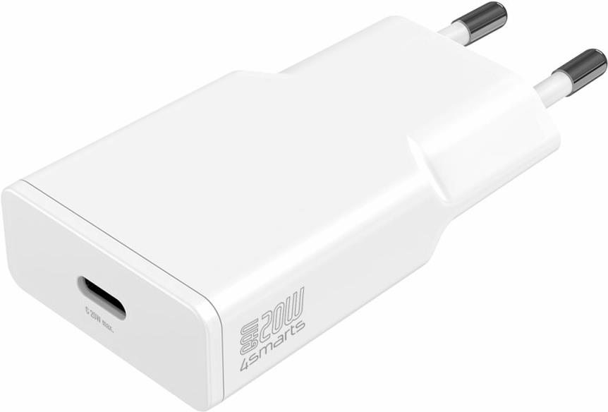 Image of 4smarts PDPlug Slim Smartphone - Tablette Weiß AC Schnellladung Drinnen (541120)