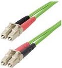 Image of 2m (6ft) LC to LC (UPC) OM5 Multimode Fiber Optic Cable 50/125µm Duplex LOMMF Zipcord VCSEL 40G/100G Bend Insensitive Low Insertion Loss LSZH Fiber Patch Cord - patch cable - 2 m - green