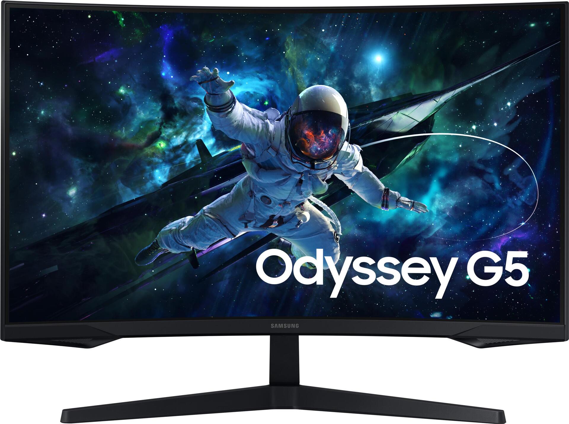 Image of Samsung Odyssey S32CG552EU LED-Monitor 81,3 cm (32), Display-Auflösung: 2560 x 1440 Pixel, HD-Typ: Quad HD, Bildschirmtechnologie: LED, Reaktionszeit: 1 ms, Natives Seitenverhältnis: 16:9, Bildwinkel, horizontal: 178°, Bildwinkel, vertikal: 178°. VESA-Hal