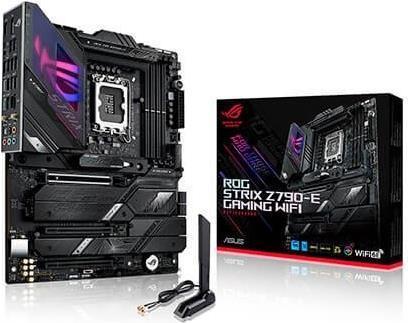 Image of ASUS ROG Strix Z790-E Gaming WiFi - Motherboard - ATX - LGA1700-Sockel - Z790 Chipsatz - USB 3.2 Gen 1, USB 3.2 Gen 2, USB-C 3.2 Gen2, USB-C 3.2 Gen 2x2 - 2.5 Gigabit LAN, Wi-Fi - Onboard-Grafik (CPU erforderlich) - HD Audio (8-Kanal) - Sonderposten