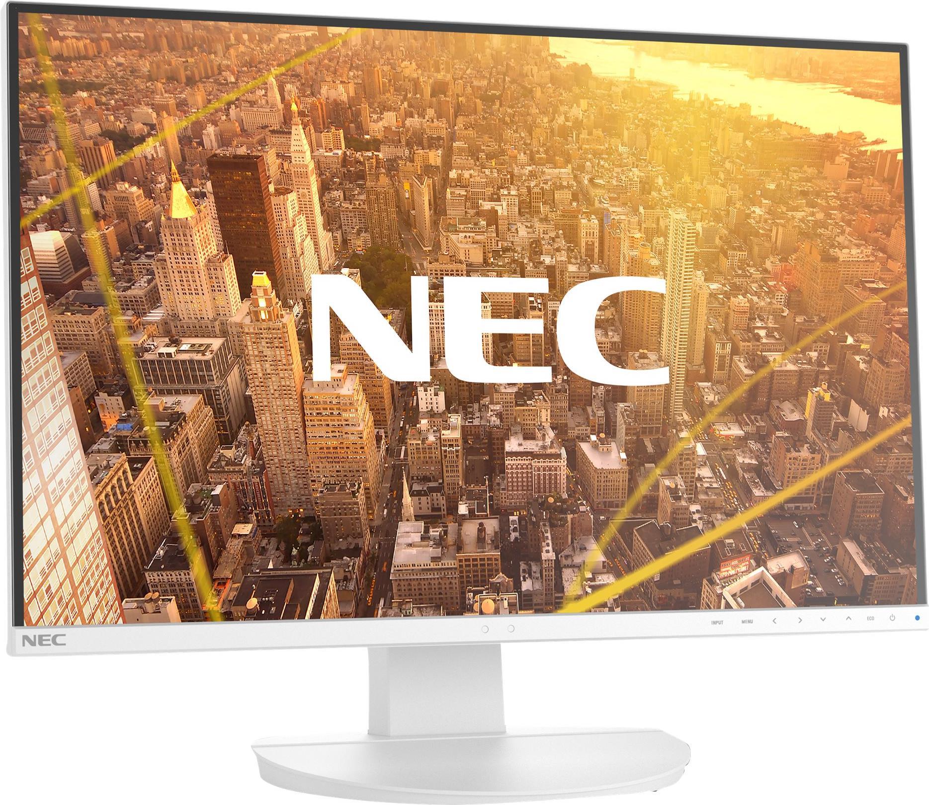Image of NEC MultiSync EA231WU-WH - LED-Monitor - 58.4 cm (23) (22.5 sichtbar) - 1920 x 1200 WUXGA - IPS - 250 cd/m² - 1000:1 - 5 ms - HDMI, DVI-D, VGA, DisplayPort - Lautsprecher - weiß