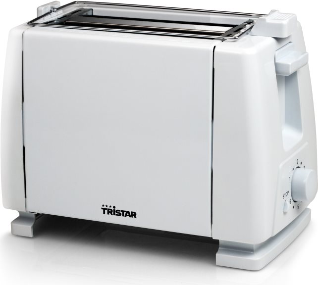 Image of Tristar BR-1009 Toaster - 2 Scheibe(n) - Weiß - Drehregler - 650 W - 840 g - 144 Stück(e) (BR-1009)