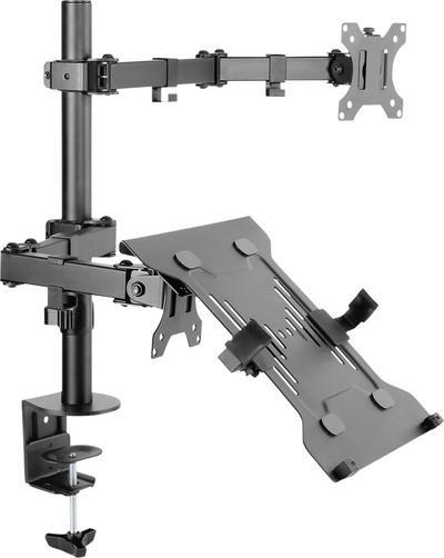 Image of SpeaKa Professional SP-MM-302 1 Stück Monitorhalterung 33,0 cm (13) - 81,3 cm (32) Neigbar+Schwenkbar, Höhenverstellbar (SP-9400960)