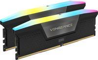 Image of DDR5 64GB PC 6600 CL32 CORSAIR KIT (2x32GB) VENGEANCE RGB retail (CMH64GX5M2B6600C32)