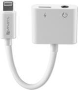 Image of 4smarts SoundSplit - Lightning zu Kopfhörer Anschluss / Ladeadapter - Audio/USB - Lightning (M) bis Mini-Stecker, Lightning (W) - 65 mm - für Apple iPad/iPhone/iPod (Lightning) (468673)