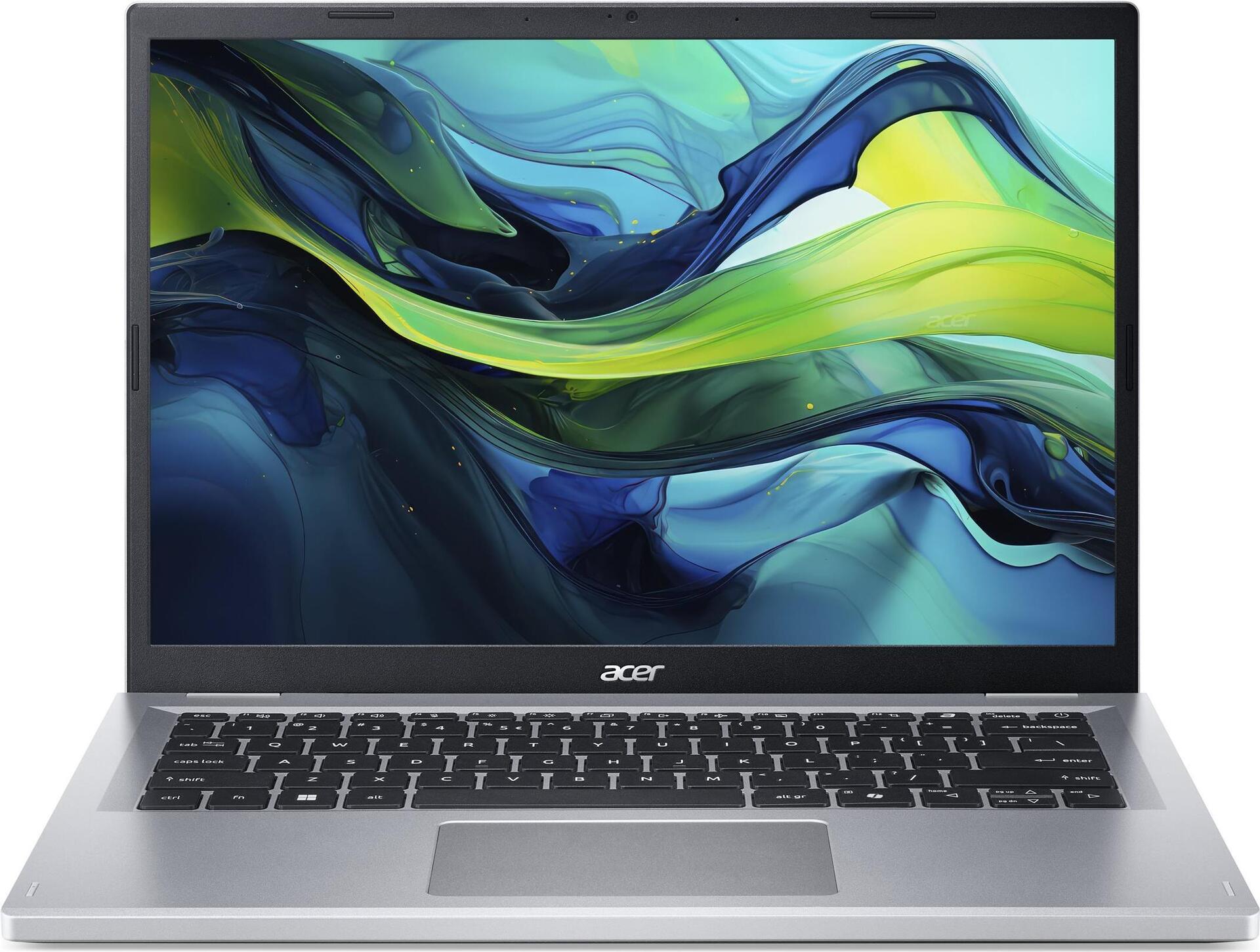 Image of Acer Aspire Go 14 AG14-21P - AMD Ryzen 3 7320U / 2.4 GHz - Win 11 Home - Radeon 610M - 8 GB RAM - 512 GB SSD - 35.6 cm (14) IPS 1920 x 1200 - Wi-Fi 6 - Reines Silber - kbd: Deutsch (NX.KSKEG.005)