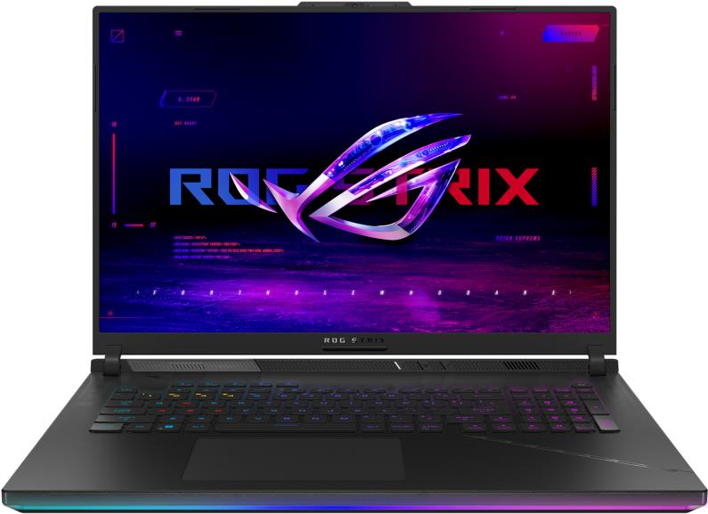 Image of ASUS ROG Strix SCAR 18 G834JY-N6040W laptop 45,7 cm (18) WQXGA Intel® Core i9 i9-13980HX 32 GB DDR5-SDRAM 2 TB SSD NVIDIA GeForce RTX 4090 Wi-Fi 6E (802.11ax) Windows 11 Home Schwarz (90NR0CG1-M006M0)