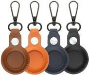 Image of 4smarts Kunstleder Case Set Premium für AirTags 4 Stück braun, orange, blau, schwarz (540567)