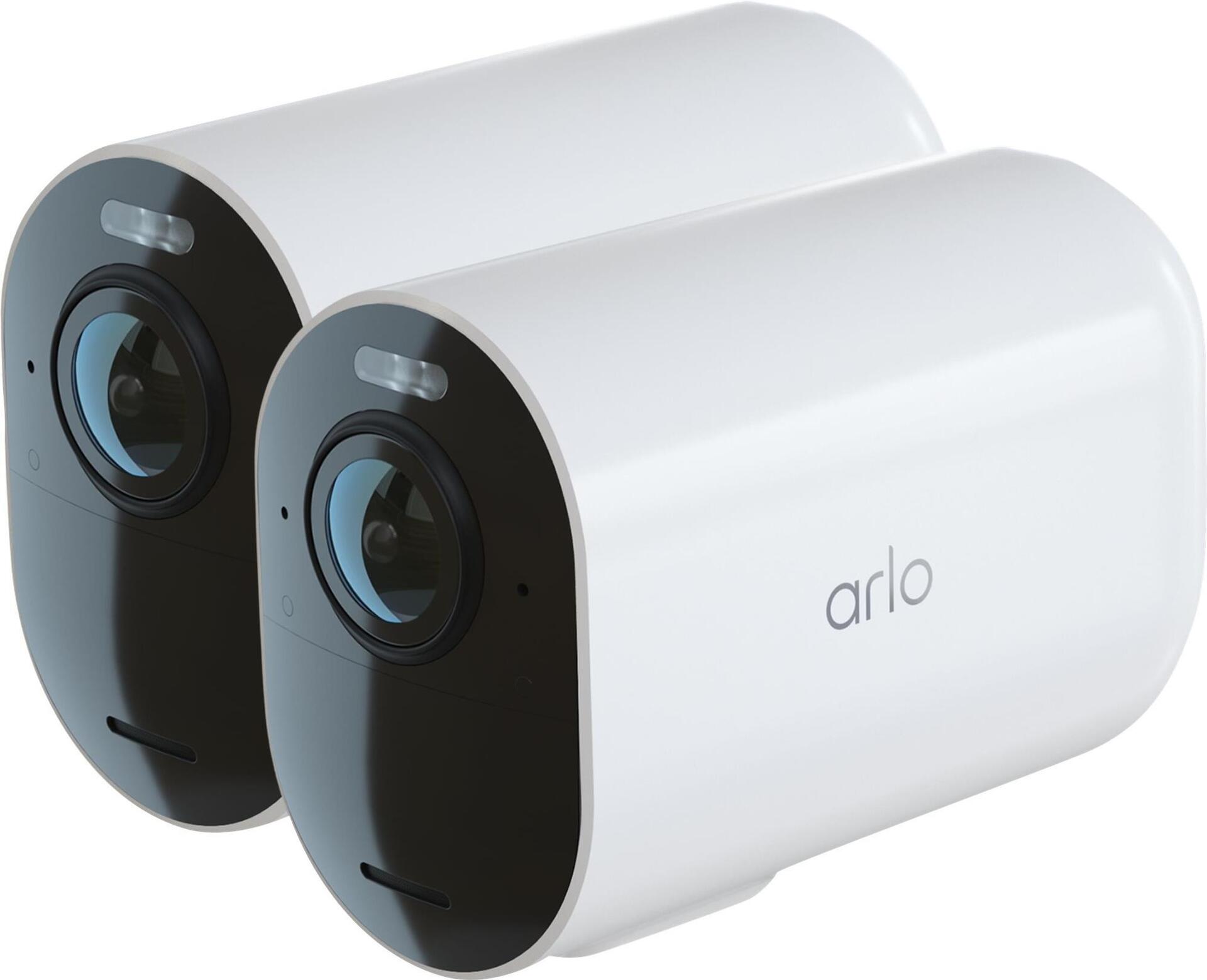 Image of Arlo Ultra 2 XL - Netzwerk-Überwachungskamera - Bullet - wasserfest-Neigung - Farbe (Tag&Nacht) - 3840 x 2160 - Audio - drahtlos - Wi-Fi (Packung mit 2)