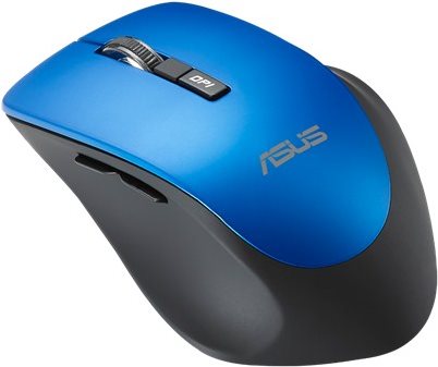 Image of ASUS WT425 - Maus - Für Rechtshänder - optisch - 6 Tasten - kabellos - 2.4 GHz - kabelloser Empfänger (USB) - königsblau