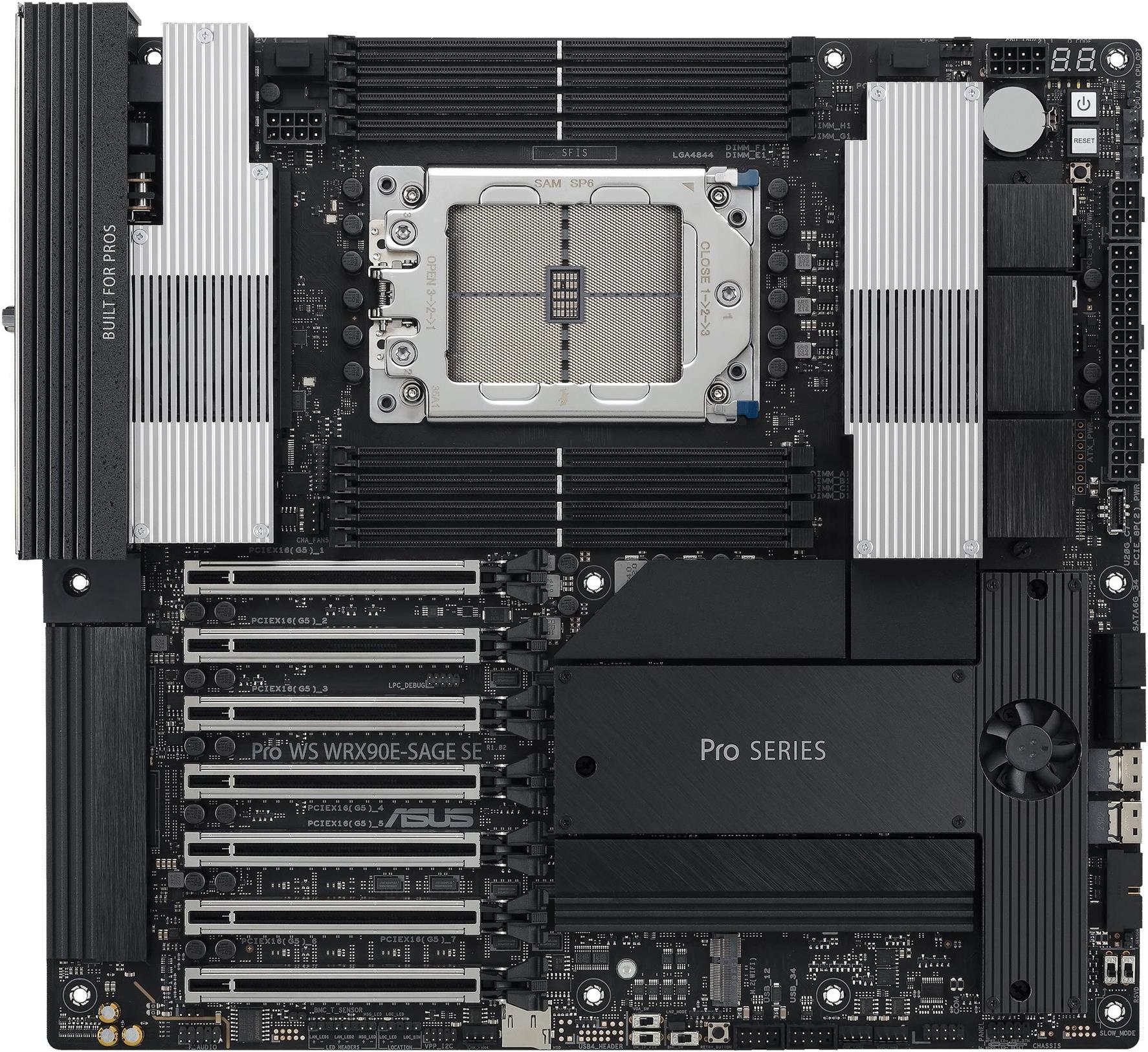 Image of ASUS Pro WS WRX90E-SAGE SE Workstation Mainboard Sockel sTR5 USB 3.2(C) (90MB1FW0-M0EAY0)