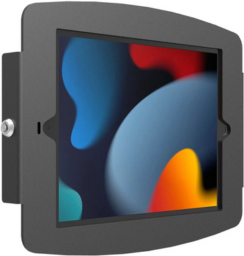 Image of Compulocks Swing Space iPad Mini 8.3 Security Kiosk - Befestigungskit (Gelenkarm, Schwenkarm, Gehäuse) - für Tablett - verriegelbar - hochwertiges Aluminium - Schwarz - Bildschirmgröße: bis zu 50,8 cm (8.3) - Wandmontage, Oberflächenmontage, Thekenbereich