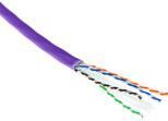 Image of ACT Cat 6A U/UTP solid installation cable, LSZH, CPR euroclass ECA 23AWG, violet 500 meter C6A U/UTP SOLID LSZH ECA 500M (XS6115)
